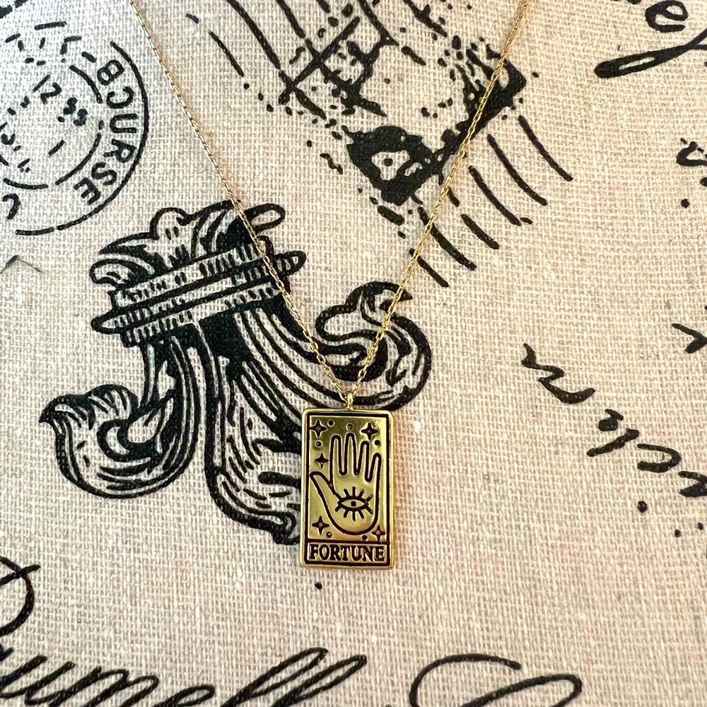 Fortune Tarot Card Necklace